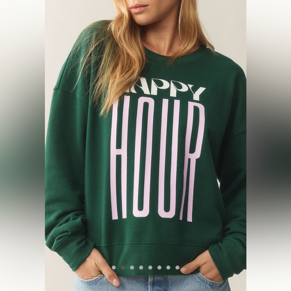Anthropologie Jordan Nickson x Anthropologie Happy Hour Sweatshirt - Picture 2 of 8